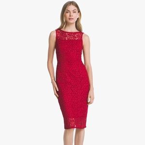 White house black market lace dress size 6
